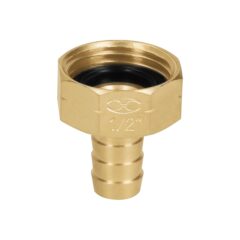 Conector sencillo 1/2″, hembra, de latón maquinado