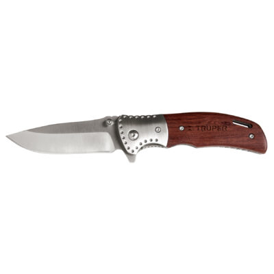Navaja abatible, mango de madera, 4-1/2″