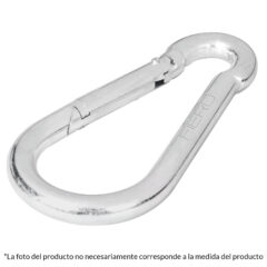 Bandola mosquetón, de acero, 3/8″