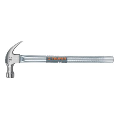 Martillo uña curva 16 oz, mango tubular