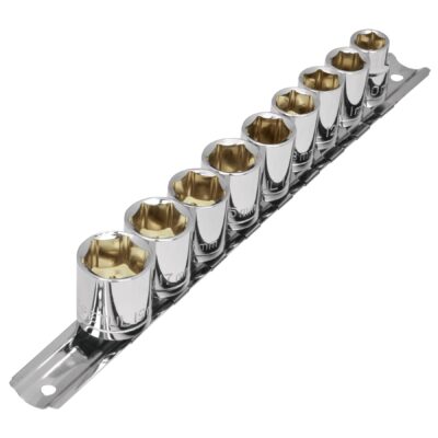Juego de 9 dados cuadro 3/8″ mm