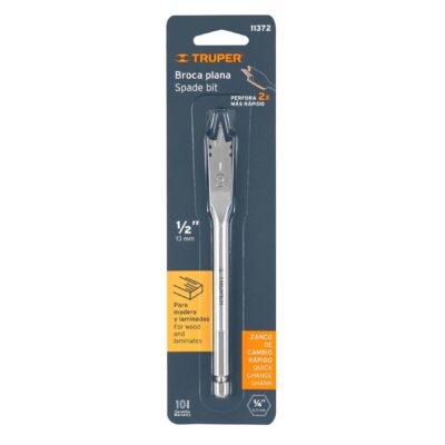 Broca plana de manita, 1/2″