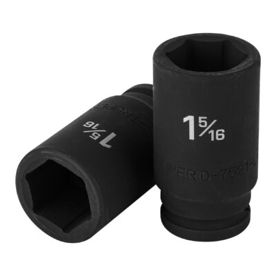 Dado largo de impacto de 1-5/16″, 6 puntas, cuadro 3/4″