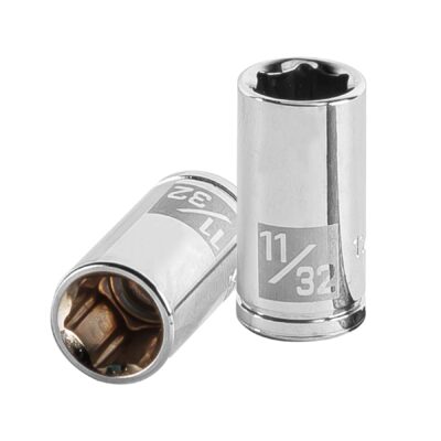 Dado de 11/32″, 6 puntas, cuadro 1/4″