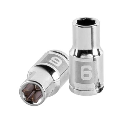 Dado de 6 mm, 6 puntas, cuadro 1/4″