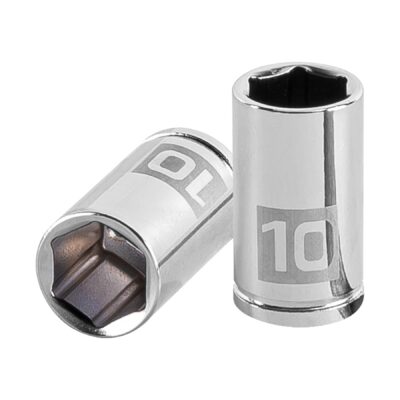 Dado de 10 mm, 6 puntas, cuadro 1/4″