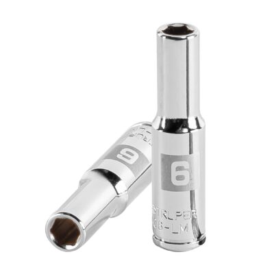 Dado largo de 6 mm, 6 puntas, cuadro 1/4″
