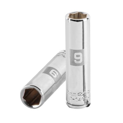 Dado largo de 9 mm, 6 puntas, cuadro 1/4″