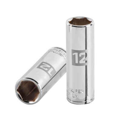 Dado largo de 12 mm, 6 puntas, cuadro 1/4″