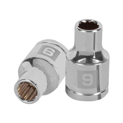 Dado de 9 mm, 12 puntas, cuadro 1/2″