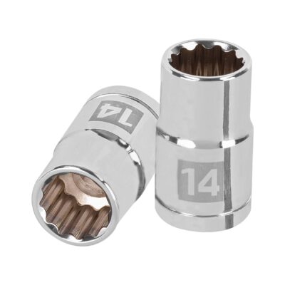 Dado de 14 mm, 12 puntas, cuadro 1/2″