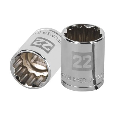 Dado de 22 mm, 12 puntas, cuadro 1/2″