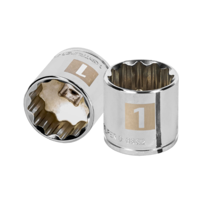 Dado de 1″, 12 puntas, cuadro 3/8″