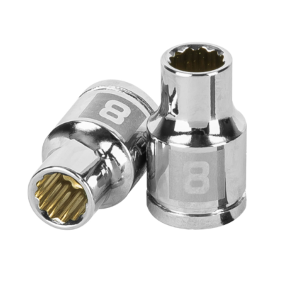 Dado de 8 mm, 12 puntas, cuadro 3/8″