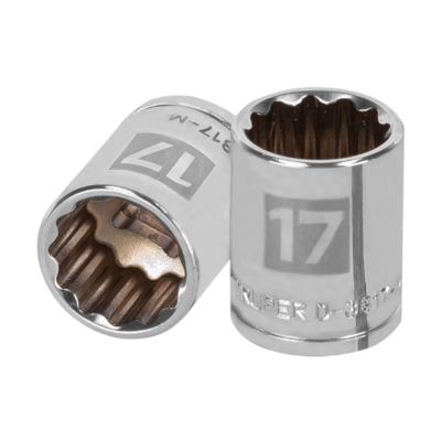 Dado de 17 mm, 12 puntas, cuadro 3/8″
