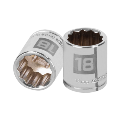Dado de 18 mm, 12 puntas, cuadro 3/8″