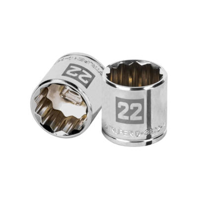 Dado de 22 mm, 12 puntas, cuadro 3/8″