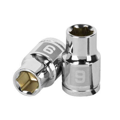 Dado de 9 mm, 6 puntas, cuadro 3/8″