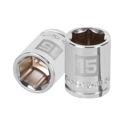 Dado de 15 mm, 6 puntas, cuadro 3/8″