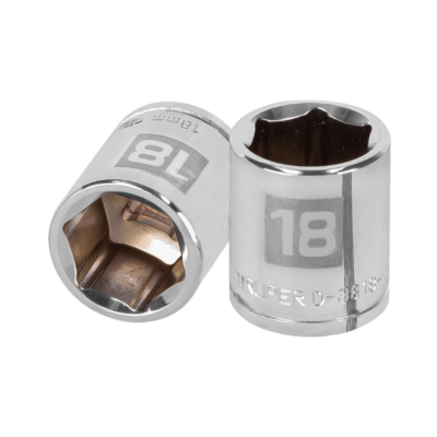 Dado de 18 mm, 6 puntas, cuadro 3/8″