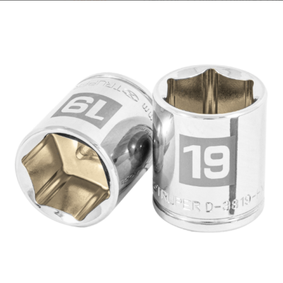 Dado de 19 mm, 6 puntas, cuadro 3/8″