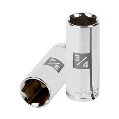 Dado largo de 3/4″, 6 puntas, cuadro 3/8″