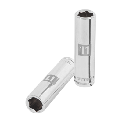 Dado largo de 11 mm, 6 puntas, cuadro 3/8″