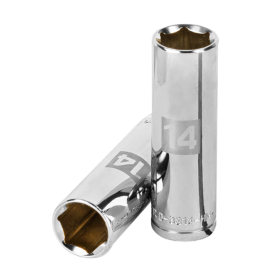 Dado largo de 14 mm, 6 puntas, cuadro 3/8″