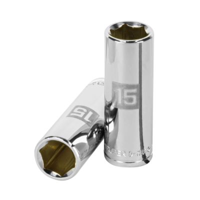 Dado largo de 15 mm, 6 puntas, cuadro 3/8″