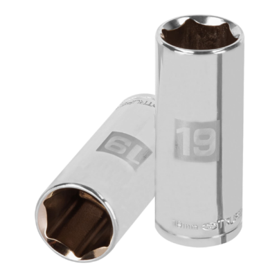 Dado largo de 19 mm, 6 puntas, cuadro 3/8″