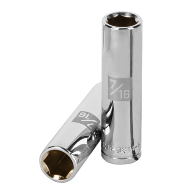 Dado largo de 7/16″, 6 puntas, cuadro 3/8″