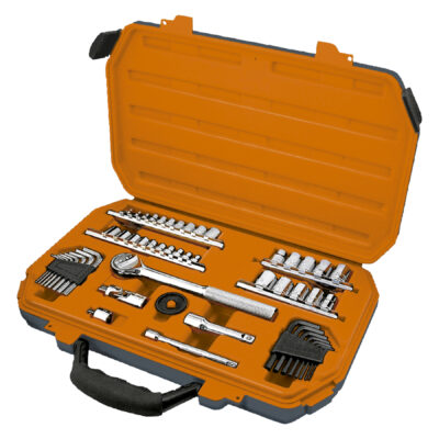 Set de herramientas, 59 piezas, cuadro 1/4″ y 3/8” standard y milimétricos