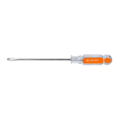Desarmador plano 1/4″ x 6″ mango de acetato