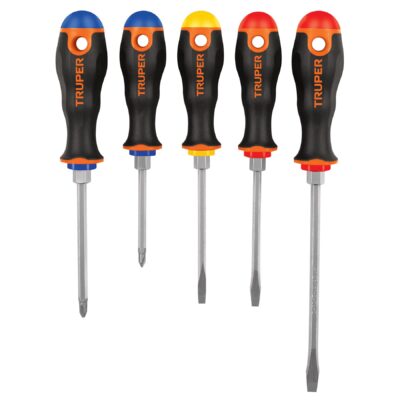 Juego de 5 desarmadores mango Comfort Grip