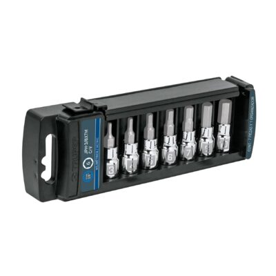 Juego de 7 dados cuadro 3/8″ punta hexagonal mm