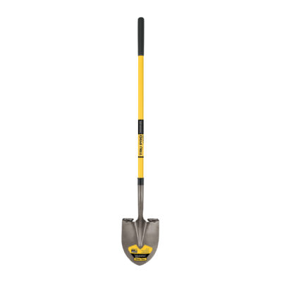 Pala redonda Tru Pro, mango largo de fibra de vidrio 48″