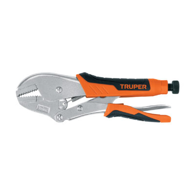 Pinza de presión 10″ mordaza recta mango de vinil