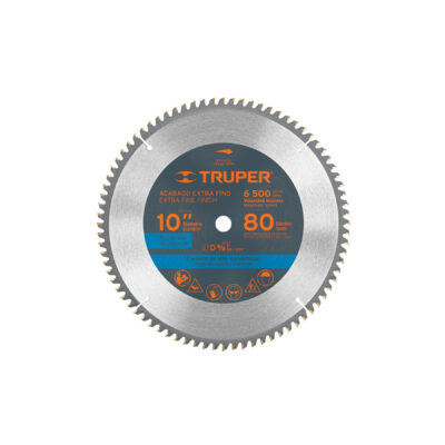 Disco sierra 10″ para aluminio, 80 dientes centro 5/8″