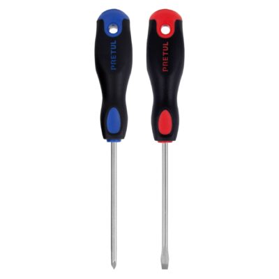 Dúo de desarmadores 3/16″ x 4″ mango Comfort Grip