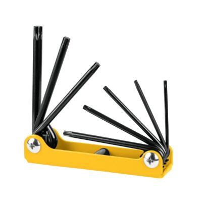 Juego de 8 llaves torx tipo navaja, cuerpo de lámina