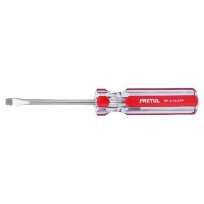 Desarmador plano 3/16 x 3″ mango de PVC