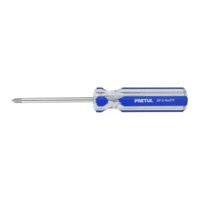 Desarmador de cruz 3/16 x 3″ mango de PVC