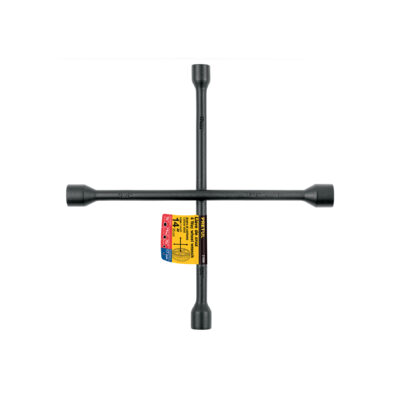Llave de cruz 14″, acabado negro mate