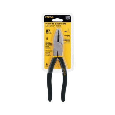 Pinza para electricista 8″ mango de PVC