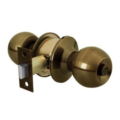 Cerradura tipo esfera, cilíndrico, baño, antiguo