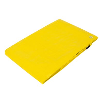 Lona de polietileno 4 x 6 m, amarilla, 110 g/m2