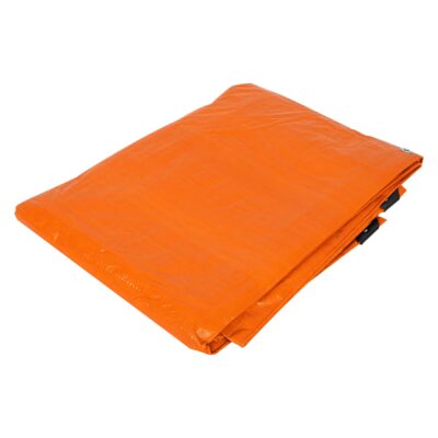 Lona de polietileno 4 x 6 m, naranja, 110 g/m2