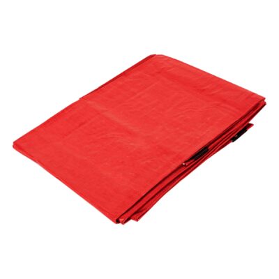Lona de polietileno 3 x 3 m, roja, 110 g/m2