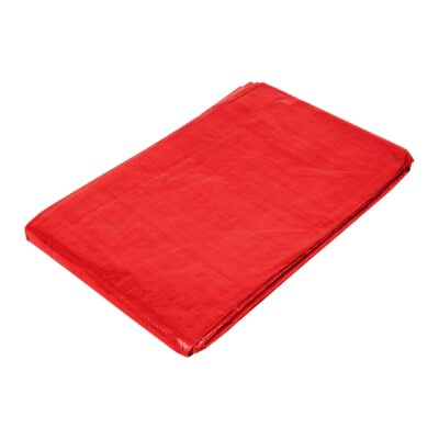 Lona de polietileno 4 x 5 m, roja, 110 g/m2