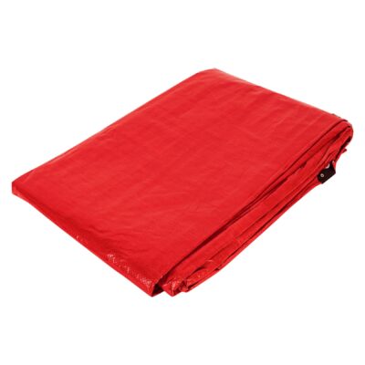 Lona de polietileno 4 x 6 m, roja, 110 g/m2